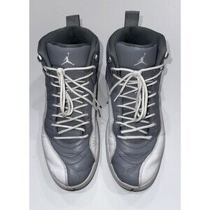 Air Jordan 12 Retro "Stealth"‎ White Grey Men's Sz 14